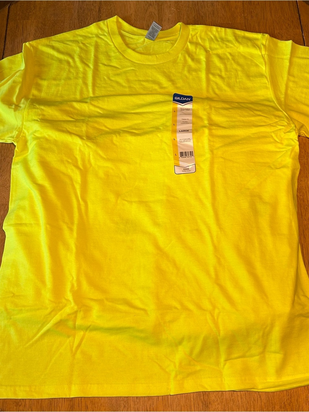 Gildan Neon Yellow Short Sleeve Tee - Bright Safety Yellow